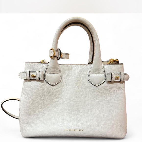 Burberry Cream Leather Satchel - Picture 2 of 8